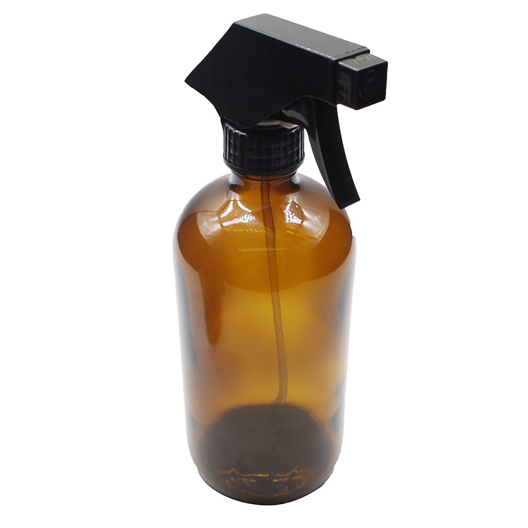 Ambar Reutilizable 16 OZ Frasco De Spray De 500ML Vidrio Aceite Esencial Botella De Cristal