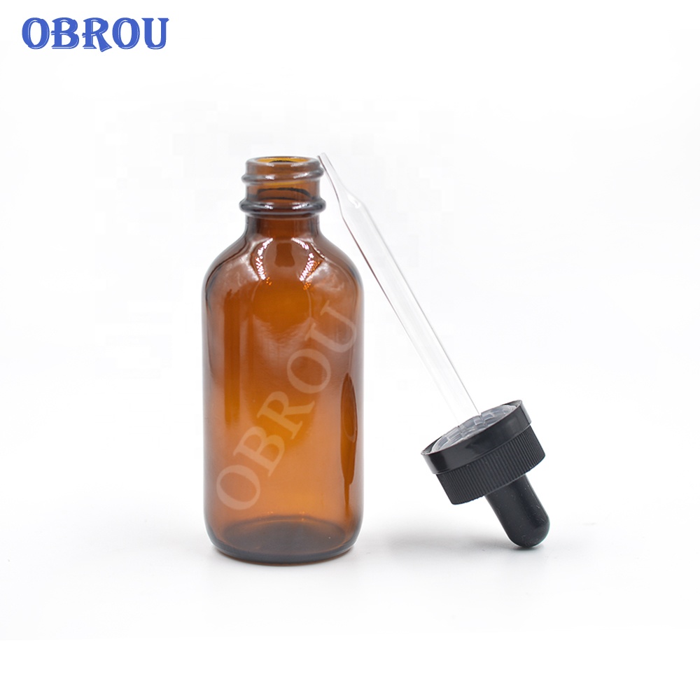 Amber 120ml 60ml 30ml varied boston round pharmaceutical glass bottle