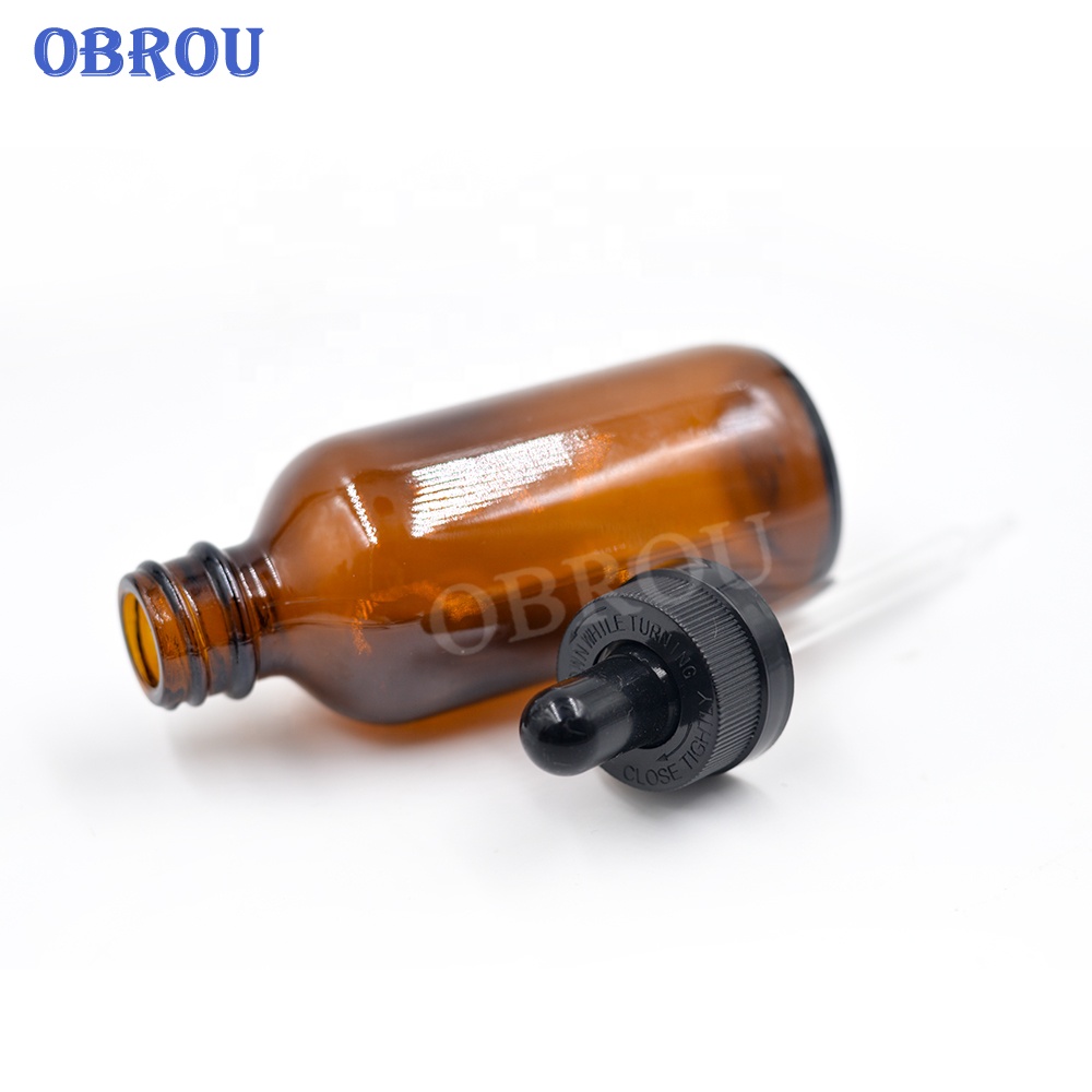 Amber 120ml 60ml 30ml varied boston round pharmaceutical glass bottle