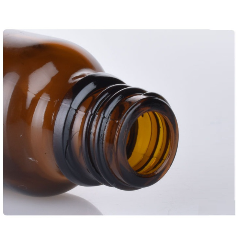 Amber 5ml 10ml 15ml 20ml 30ml 50ml 100ml glass essential oil bottle with childproof cap