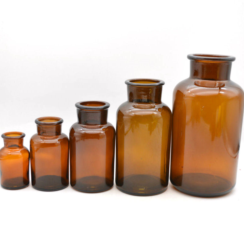 Amber  60ML 125ML 250ML 500ML  1000ML  Glass Bottle  For Essential Oil,Perfume,Aromatherapy,Chemistry Lab Chemical