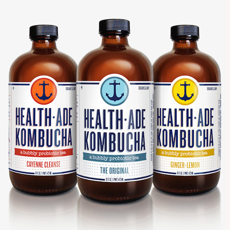 Amber Boston Round 500ml 16 oz Glass Bottles Kombucha Beverage Drinking Bottels With Cap
