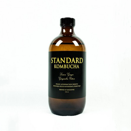 Amber Boston Round 500ml 16 oz Glass Bottles Kombucha Beverage Drinking Bottels With Cap