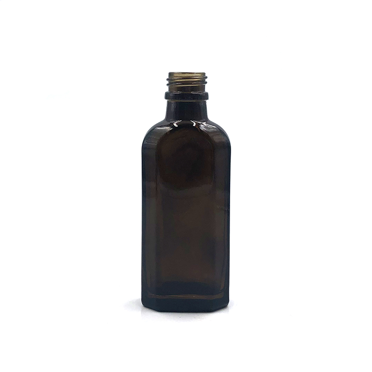 Amber Clear 100ml hair care moroccan oil lotion pump shampoo glass bottle for shampoo & oil