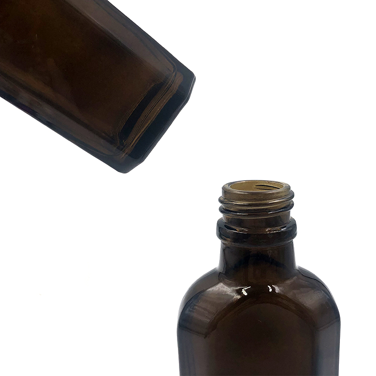 Amber Clear 100ml hair care moroccan oil lotion pump shampoo glass bottle for shampoo & oil
