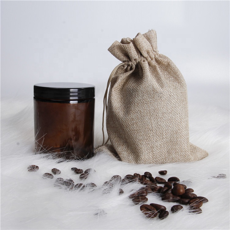 Amber Customize Round Glass Jars Candle Packaging Glass Jars with Lids homeland containers