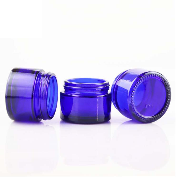 Amber Face/Eye Cream Glass Jar and Black Lid 10ml 30ml 50ml 100ml 200ml