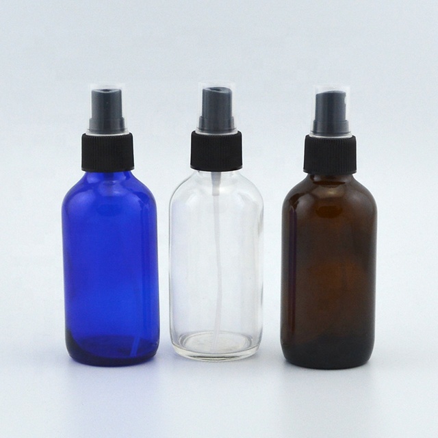 Amber Glass Bottle 1/2 oz 1oz 2oz 4oz 8oz 16oz 32oz Boston Round Essential Oil Bottles