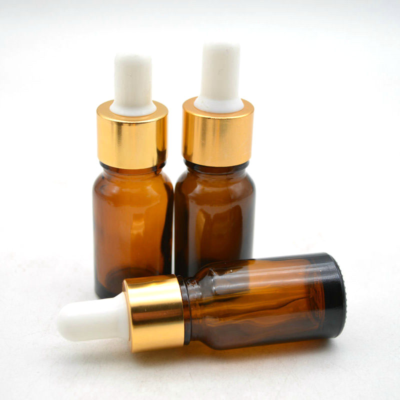 Amber Glass Bottles for Essential Oils  10 mL Amber Bottles Refillable Empty Amber Bottle with Dropper