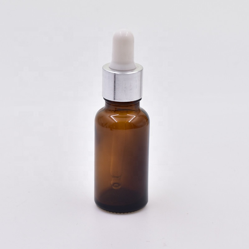 Amber Glass Dropper Bottles 30 ml Refillable Glass Eye Dropper Containers for Essential Oils Cosmetics Cooking Powder