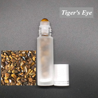 Amber Glass Essential Oil Amethyst Stone Roller Balls Bottles 10ml Empty