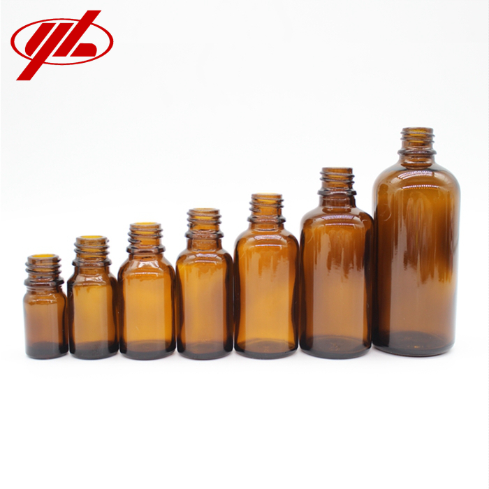Amber Glass Essential Oil Bottle for Cosmetic