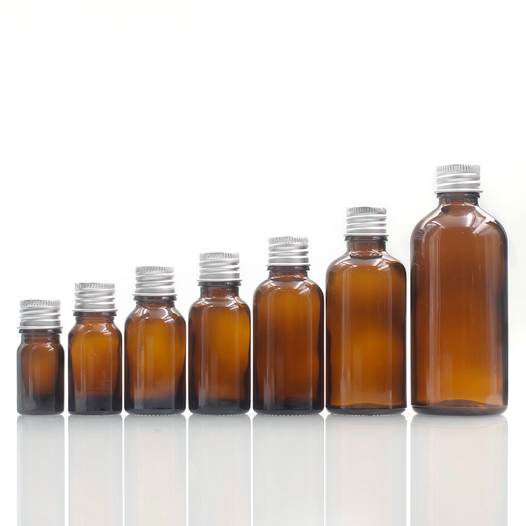 Amber Glass Essential Oil Bottles/Cosmetic Packing For Essential Oil With Different Cap