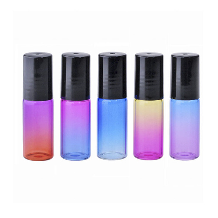 Amber Glass Roll On Bottles 10ml Essential Oil Perfume Roller Vials With Roller Ball 3ml roll-on bottle for cosmetics