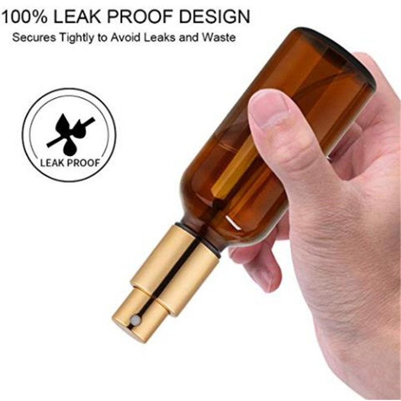 Amber Glass Spray Bottle 4oz for Cologne Perfume Essential Oils Refillable Fine Mist Spray