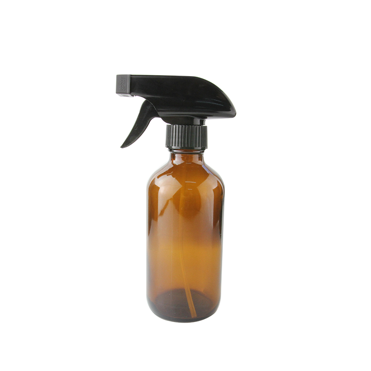 Amber Glass Spray Bottle 500ml 16oz Trigger Spray Bottle Boston Round Essential Oil Spray Bottle