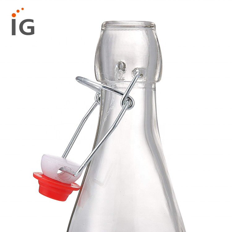 Amber Glass Swing Flip Top Bottles 500 ml