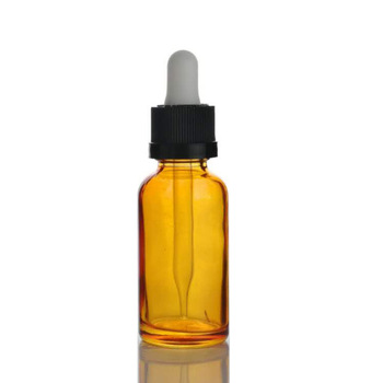 Amber Glass dropper Bottles customized Essential Oil dropper bottle for cosmetic packaging