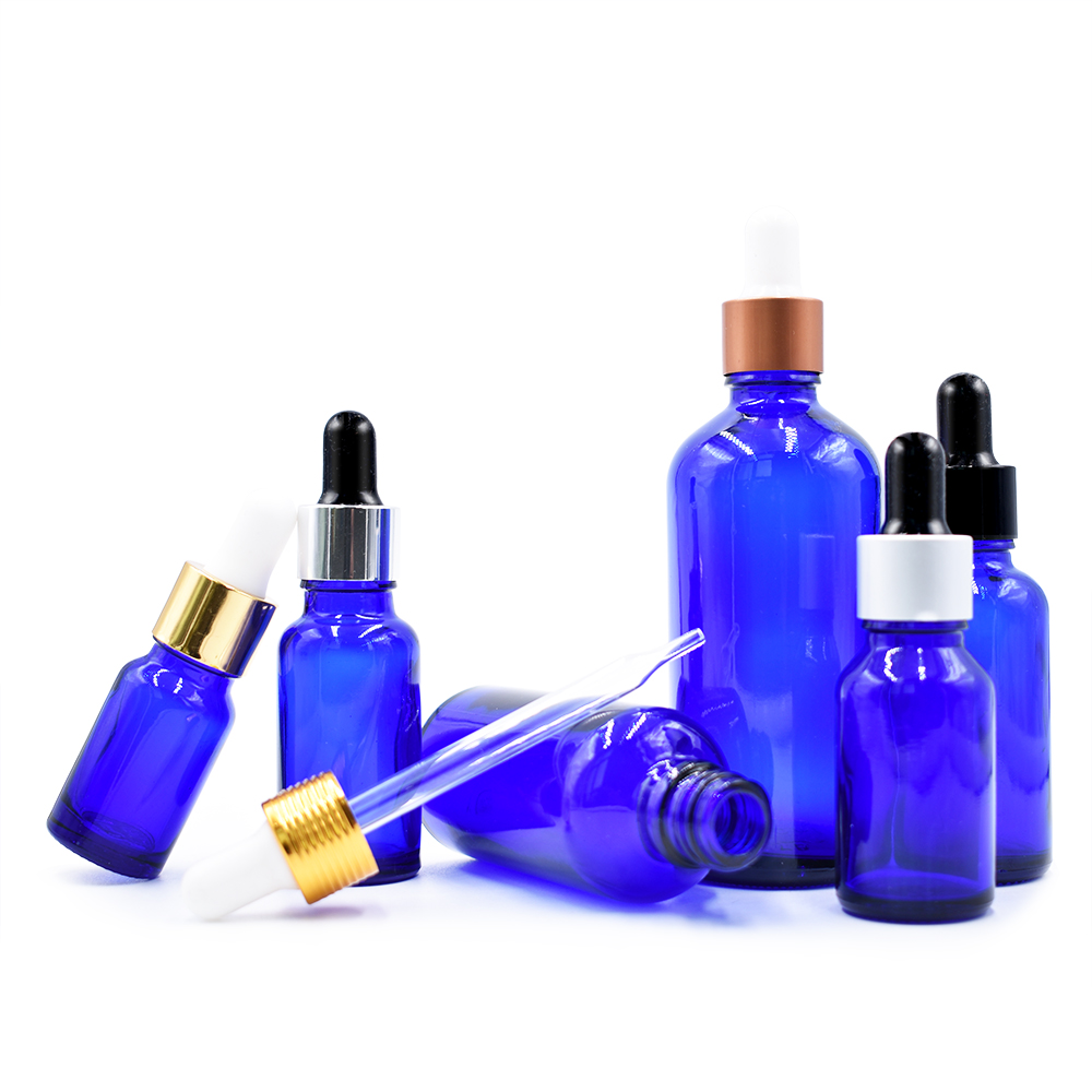 Amber Green Blue Clear Essential Oil Glass Bottle