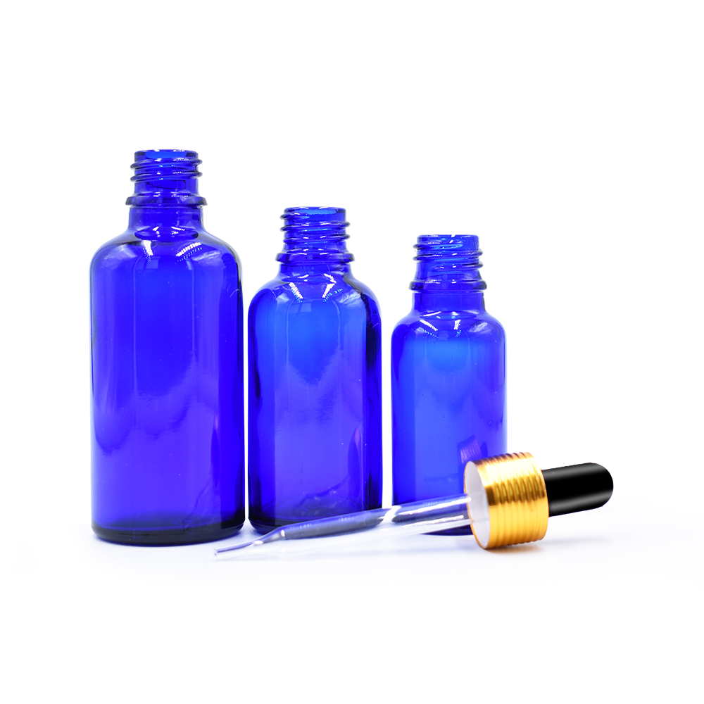Amber Green Blue Clear Essential Oil Glass Bottle