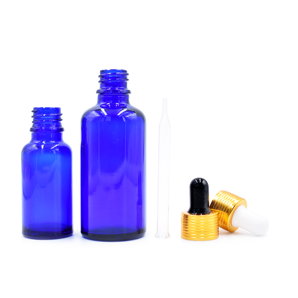 Amber Green Blue Clear Essential Oil Glass Bottle
