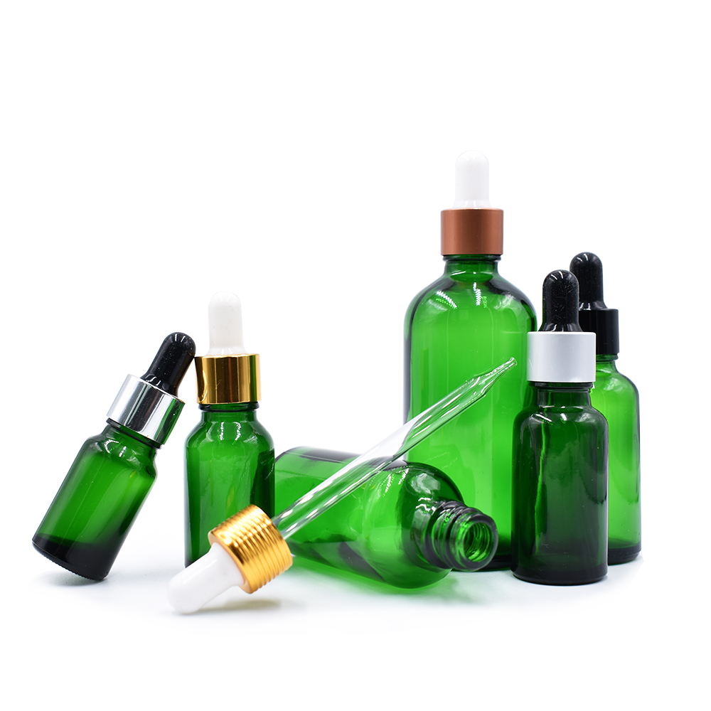 Amber Green Blue Clear Essential Oil Glass Bottle