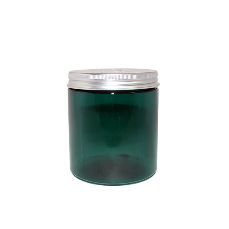 Amber PET plastic jar 2oz with black lid best cream container 00ml pomade, hair clay pet jar frosted amber aluminum cap PP cap