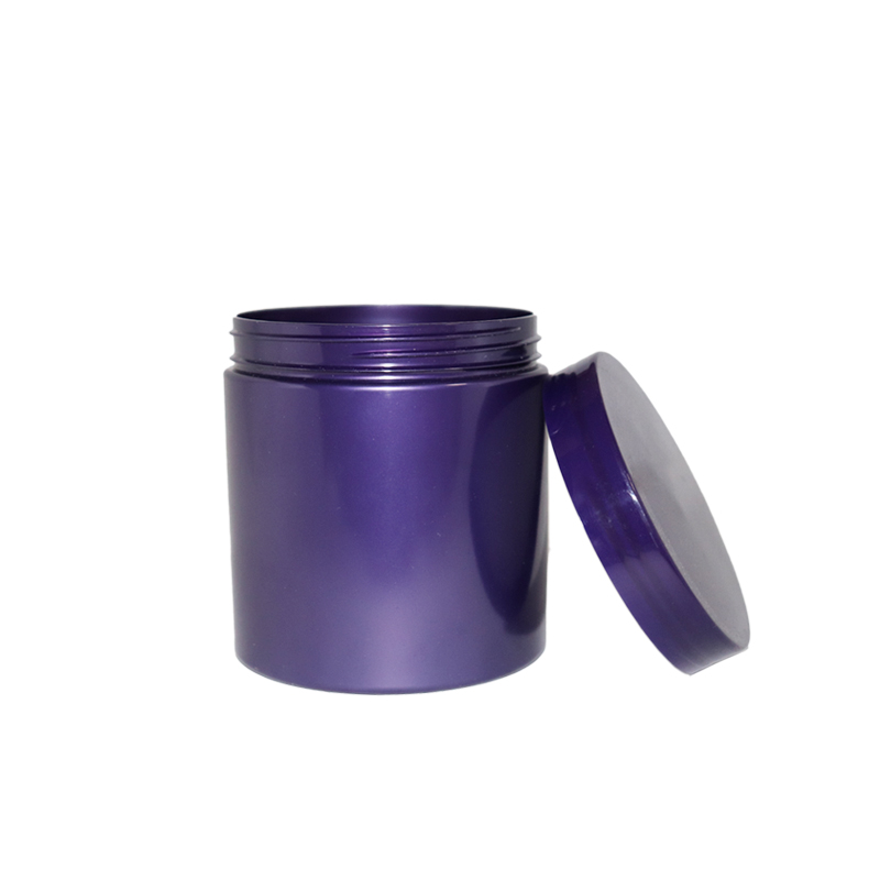 Amber PET plastic jar 2oz with black lid best cream container 00ml pomade, hair clay pet jar frosted amber aluminum cap PP cap
