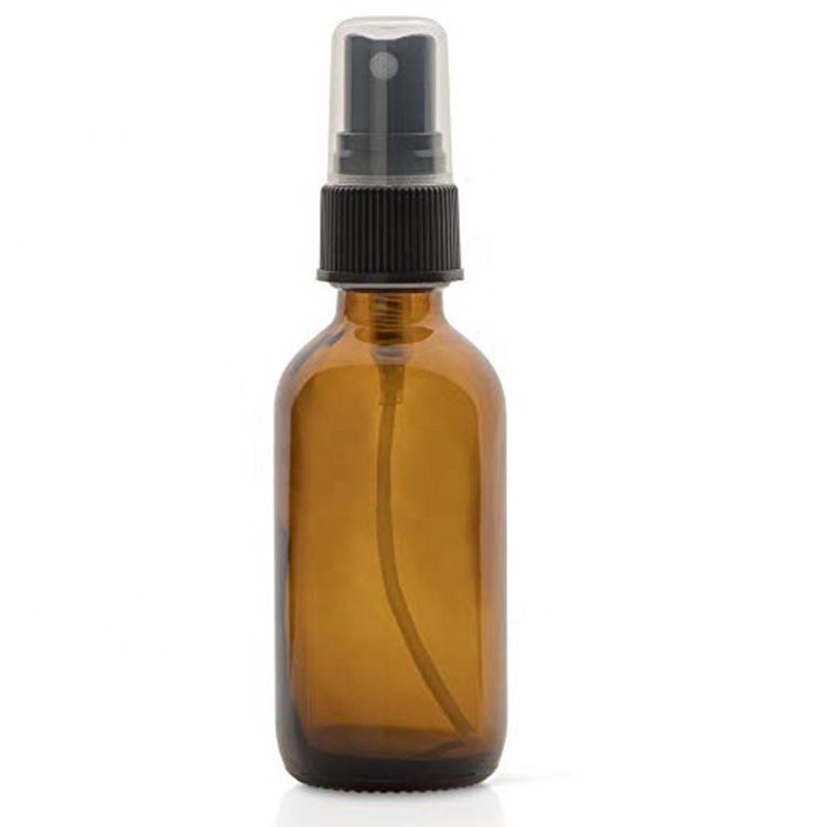 Amber Spray Bottle for Essential Oils 2 oz Glass Spray Bottle