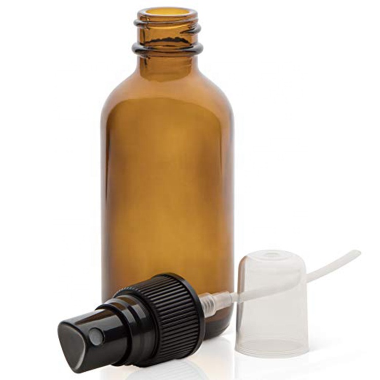 Amber Spray Bottle for Essential Oils 2 oz Glass Spray Bottle