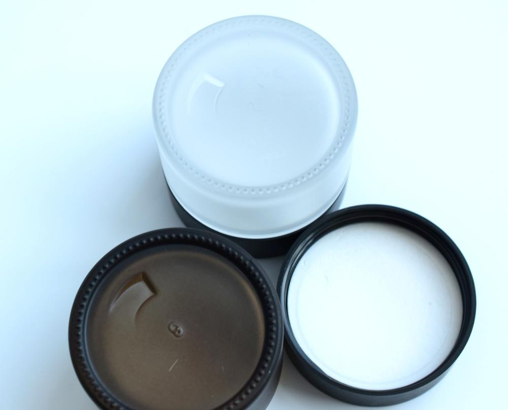 Amber UV glass jar 2oz 3oz 5oz Glass Jar perfume bottles Concentrate Container with Black Screw Cap