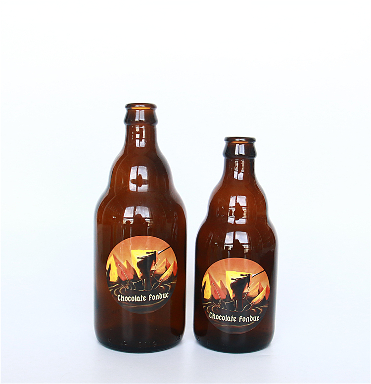 Amber Unique Beer Glass Bottles 330ml 500ml With crown cap for Alcoholic beverage packaging High Quality and Good Price
