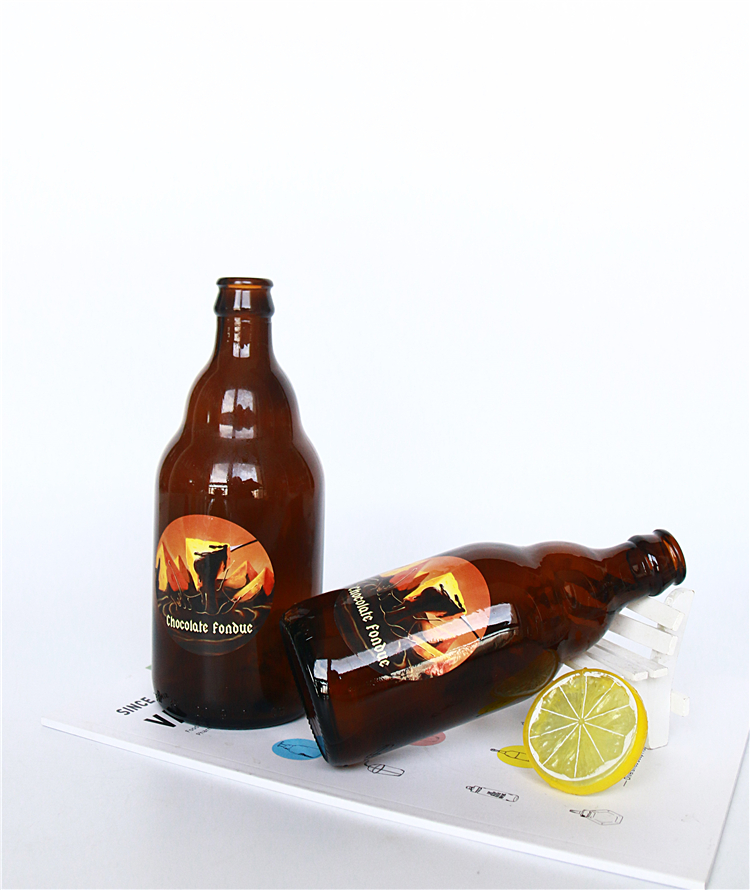 Amber Unique Beer Glass Bottles 330ml 500ml With crown cap for Alcoholic beverage packaging High Quality and Good Price