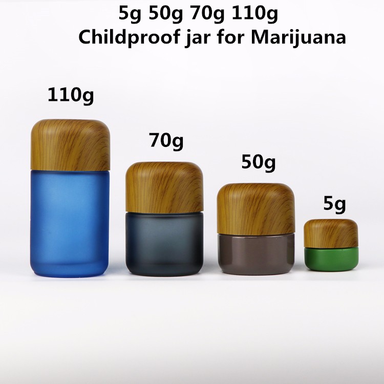 Amber Wide Mouth Childproof Container jar 60ml 100ml 150ml 250ml 300ml Glass Pharmaceutical medical bottle packaging