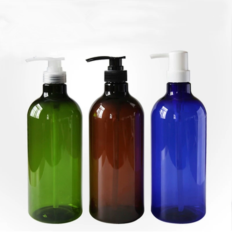 Amber bottle with pump spray bottles for hair products 250ml Amber plastic bottle