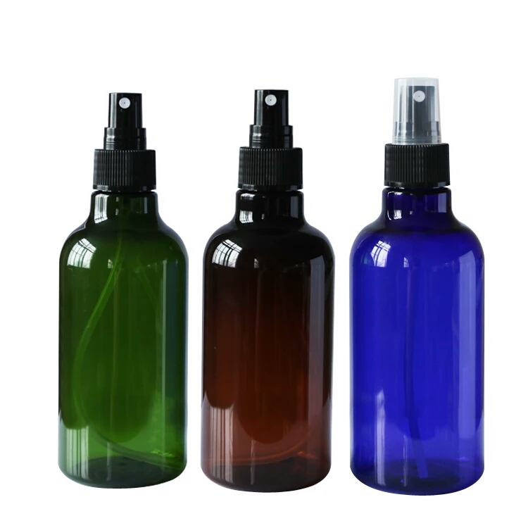 Amber bottle with pump spray bottles for hair products 250ml Amber plastic bottle