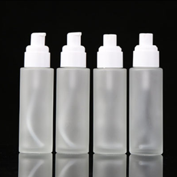 Amber clear frosted 1 oz 1oz 30 ml 30ml flat shoulder cylinder glass dropper bottle for serum essential oil