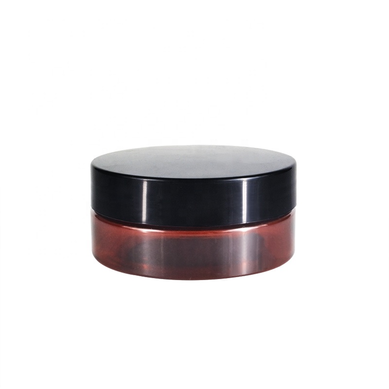 Amber cosmetic cream container 100g 150g 200g 250g 300g 500g PET plastic jar
