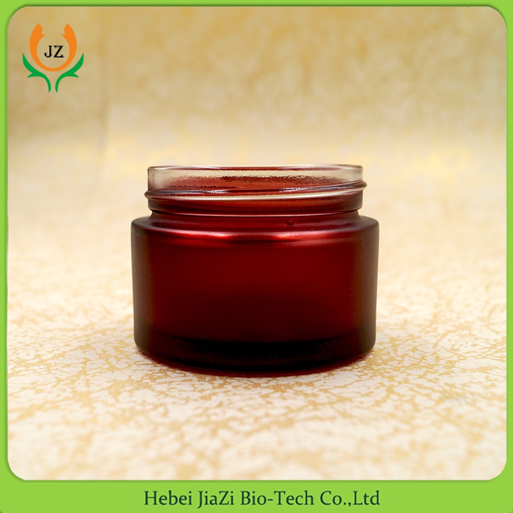 Amber cosmetic face cream jars wholesale glass jar