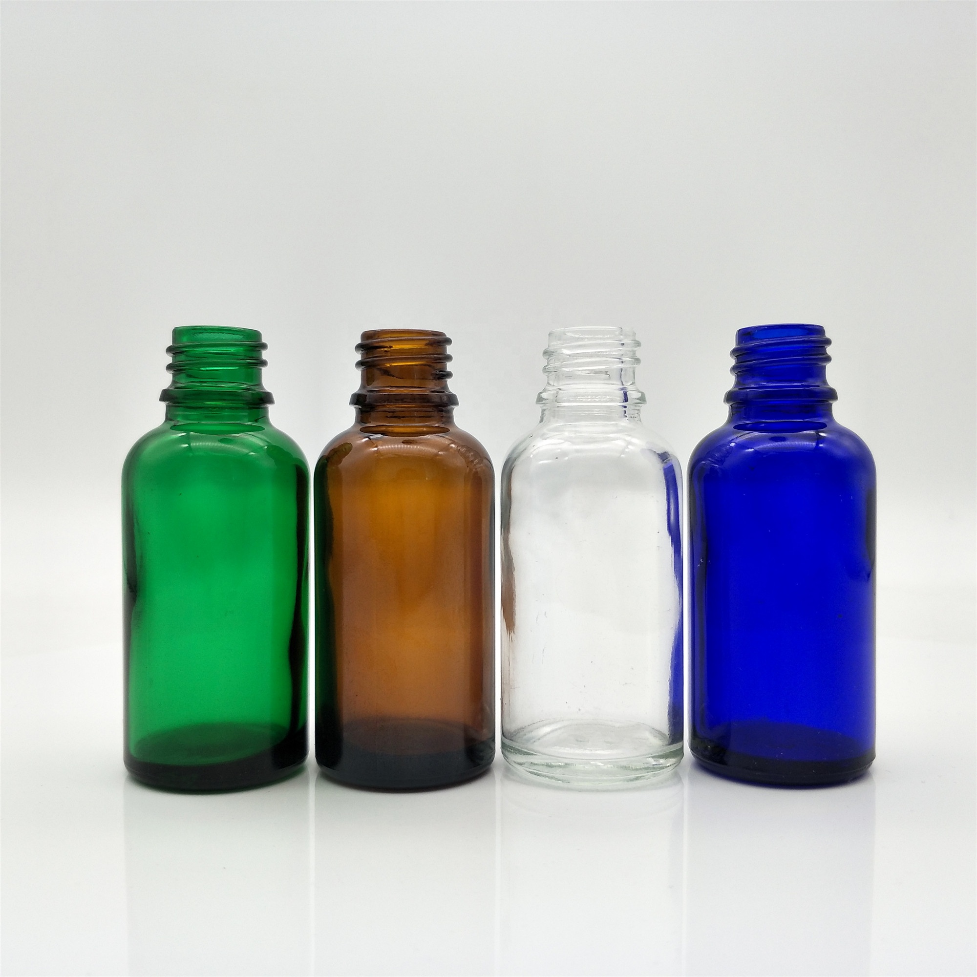 Amber essential oil glass bottle drop dispensing bottles with plastic dropper cap for liquid