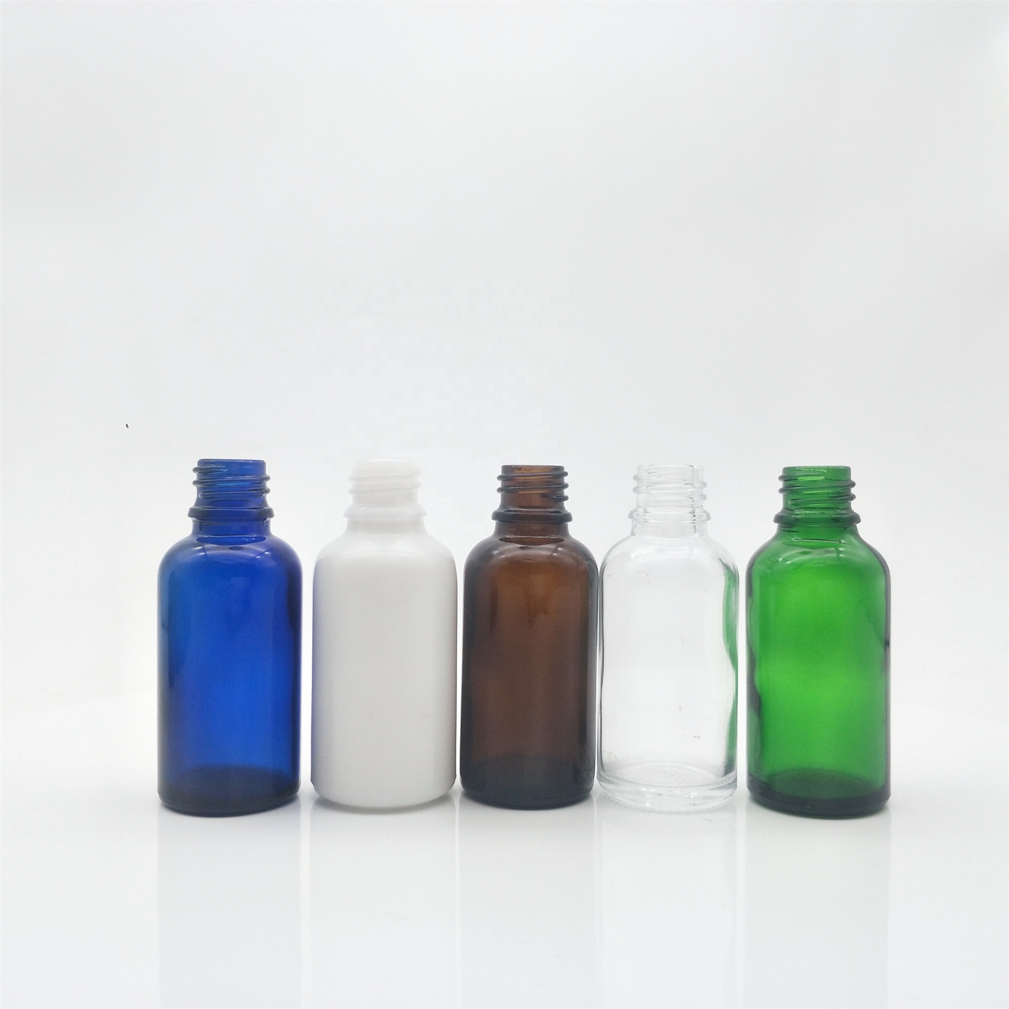 Amber essential oil glass bottle drop dispensing bottles with plastic dropper cap for liquid