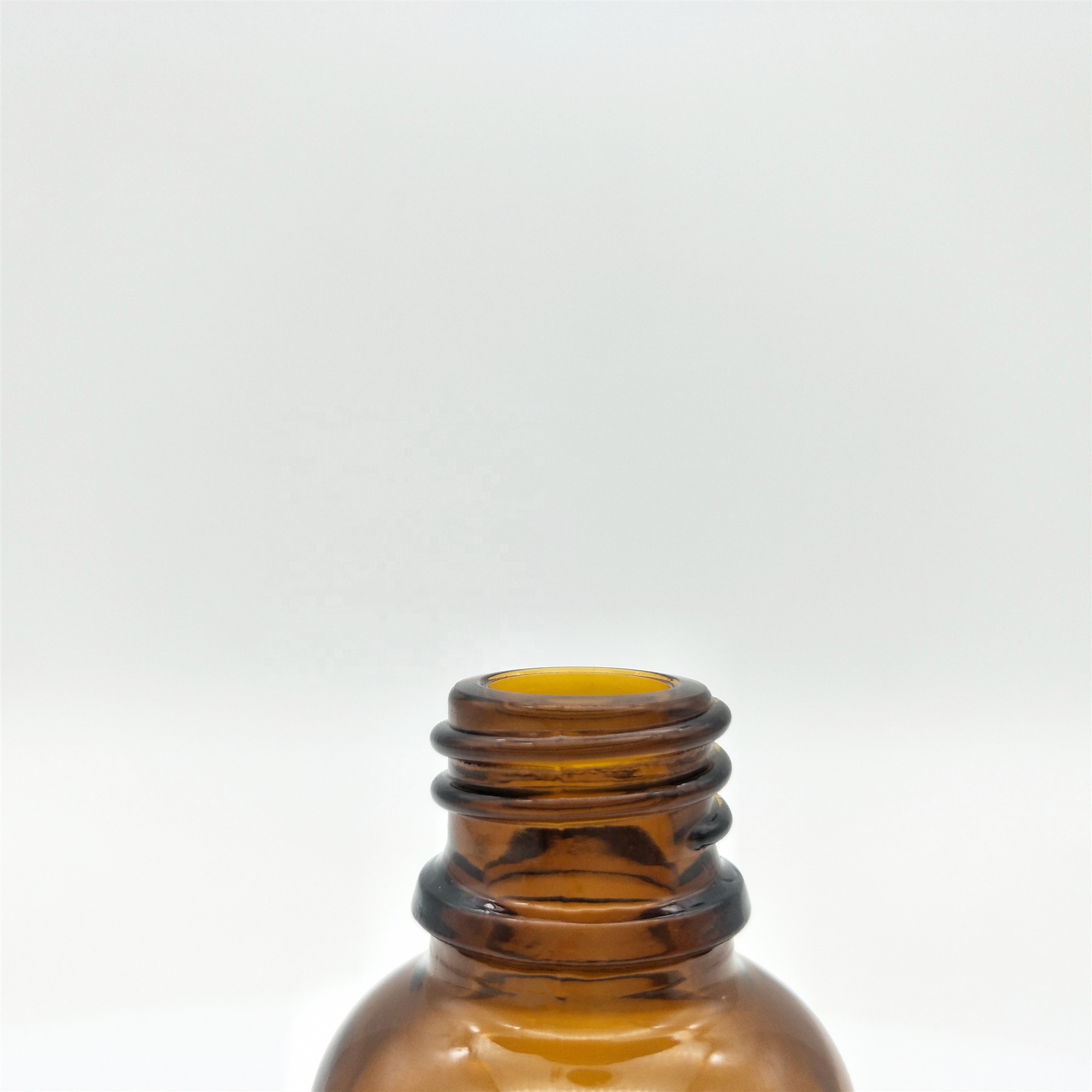 Amber essential oil glass bottle drop dispensing bottles with plastic dropper cap for liquid