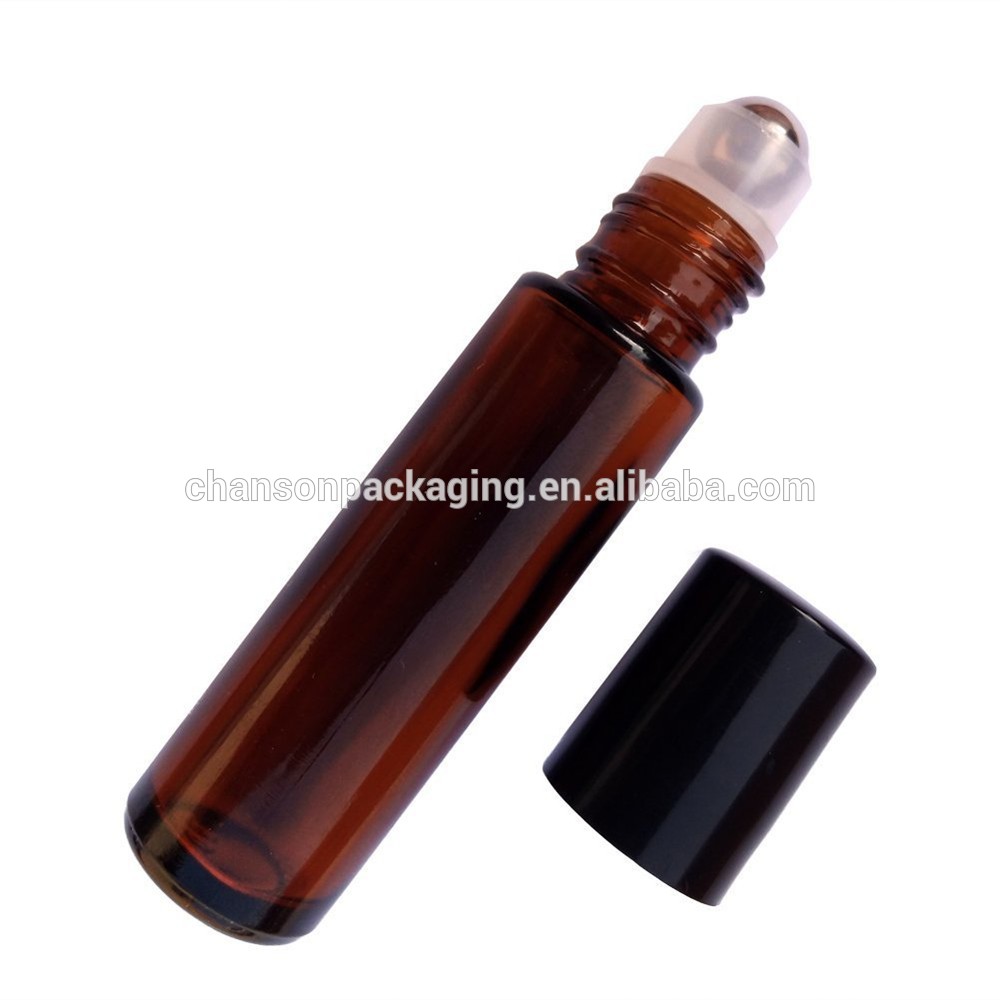 Amber essential oils roller bottles 10ml roll on glass bottles