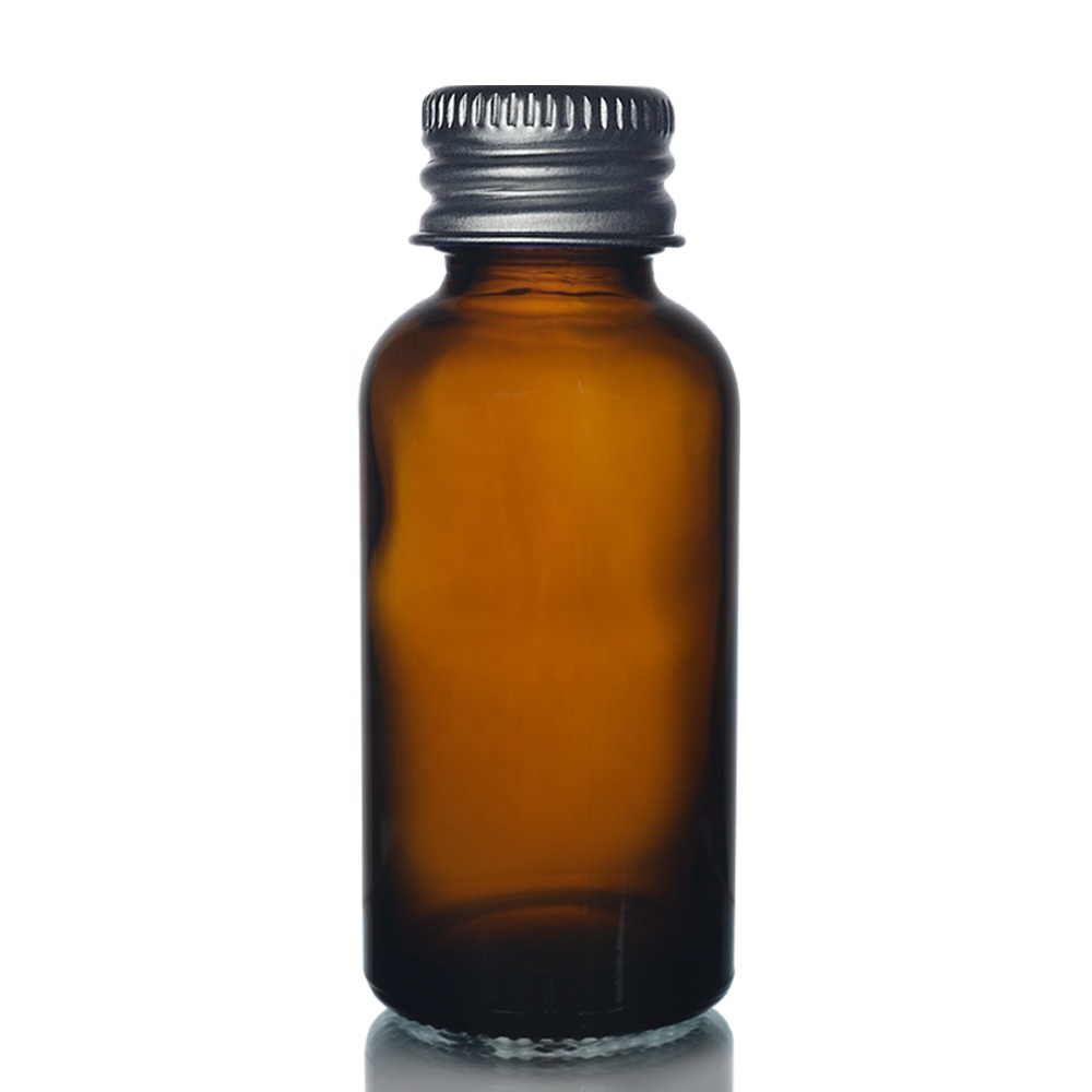 Amber frascos 30ml Round CBD oil Bottle Glass Packaging with childproof dropper lid For Dogs And Cats