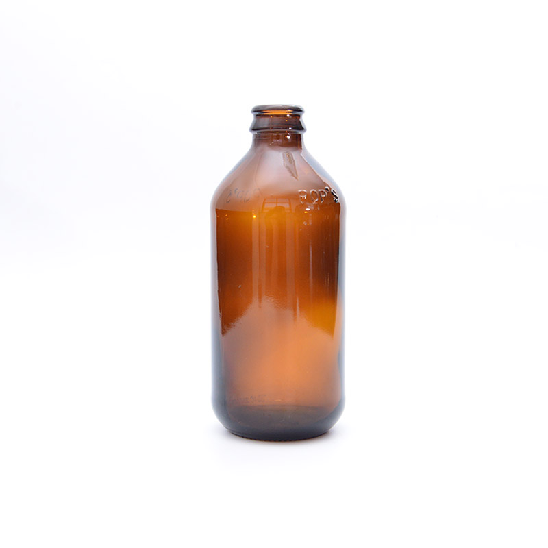 Amber glass bottle 330ml for syrup hotsale