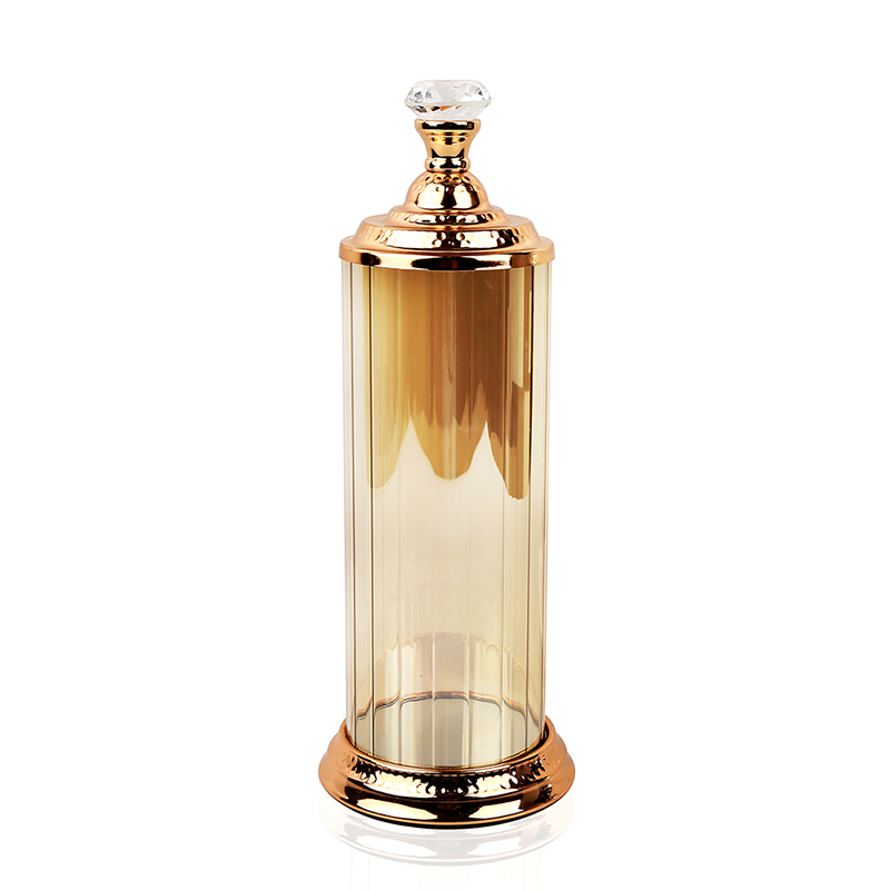 Amber glass decoration simulation dry flower arrangement container decorations glass jar