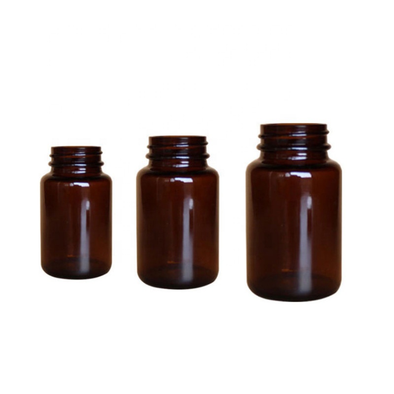 Amber glass medical bottle for capsule pill oral liquid 60ml 75ml 100ml 150ml 200ml 300ml 500ml