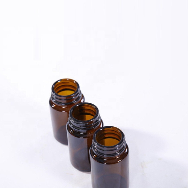Amber glass medical bottle for capsule pill oral liquid 60ml 75ml 100ml 150ml 200ml 300ml 500ml