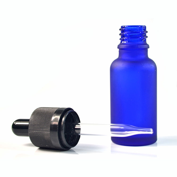 Amber green blue clear 5ml 10ml 15ml 20ml 30ml 50ml 100ml frost glass dropper bottle with tamper childproof cap