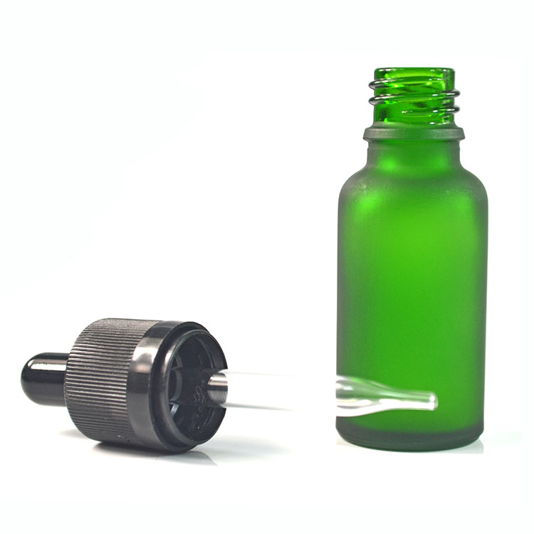 Amber green blue clear 5ml 10ml 15ml 20ml 30ml 50ml 100ml frost glass dropper bottle with tamper childproof cap